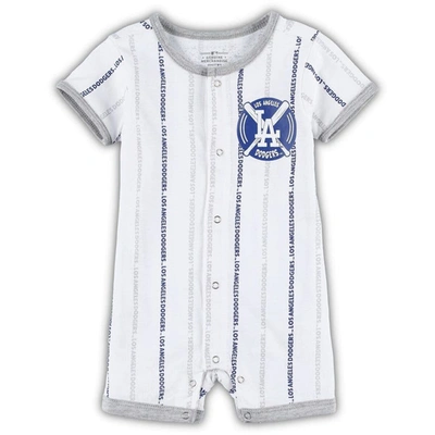Outerstuff Babies' Infant White Los Angeles Dodgers Ball Hitter Coverall