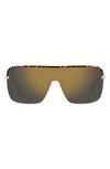 Missoni 99mm Shield Sunglasses In Gold Brown Havana/ Grey Gold