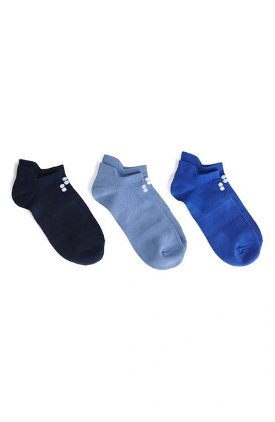Sweaty Betty 3-pack Trainer Liner Socks In Hour Blue