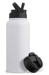 Joyjolt Stainless Steel Water Bottle In White