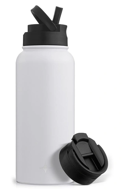 Joyjolt Stainless Steel Water Bottle In White