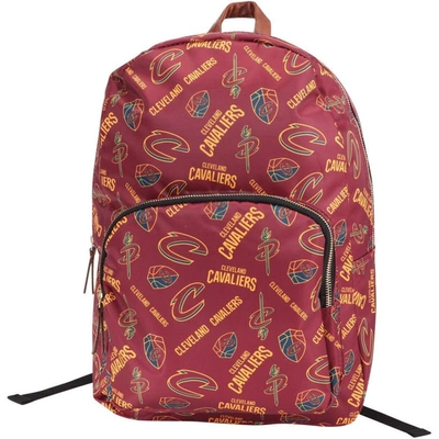 Foco Cleveland Cavaliers Printed Collection Backpack In Maroon