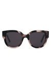 Dior Wil 54mm Butterfly Sunglasses In Red Havana