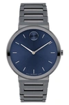 Movado Men's Bold Horizon Stainless Steel Bracelet Watch/40mm In Blue