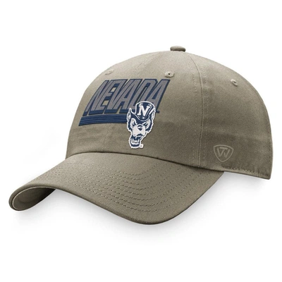 Top Of The World Khaki Nevada Wolf Pack Slice Adjustable Hat