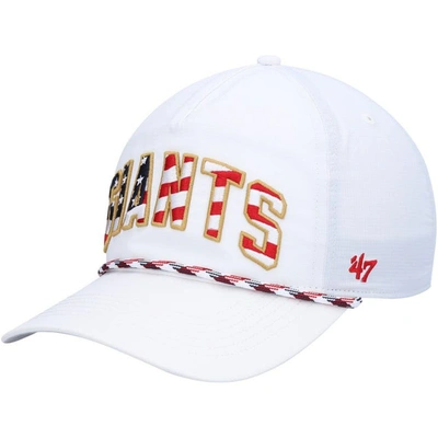 47 ' White San Francisco Giants Flag Flutter Hitch Snapback Hat