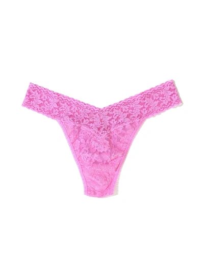 Hanky Panky Signature Lace Original Rise Thong Drifting Horizon In Multicolor