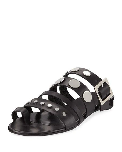 Pierre Hardy Dani Multi-strap Sandal In Black/silver
