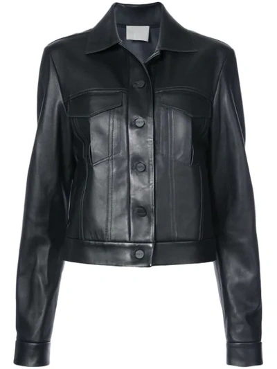 Dion Lee Buttoned Jacket In Black