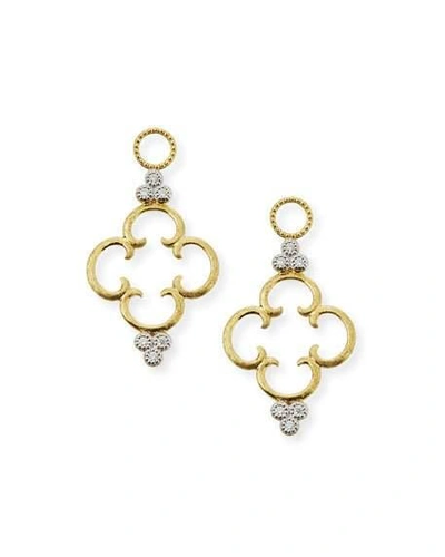 Jude Frances 18k Clover Diamond Earring Charms In Gold