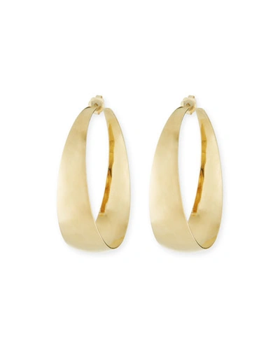 Lana 14k Alias Gradual Curve Hoop Earrings In Gold