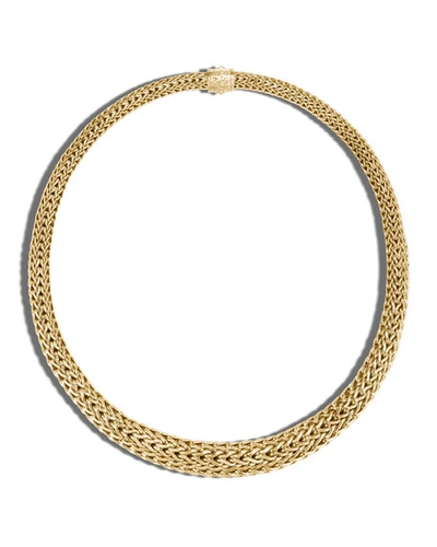 John Hardy Classic Chain 18k Gold Taper Necklace