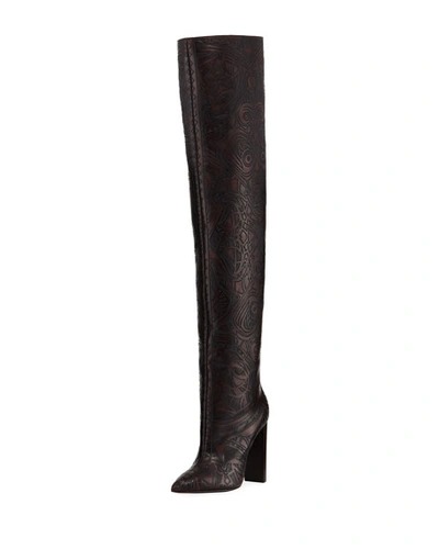 Saint Laurent Tanger Design Over-the-knee Boot