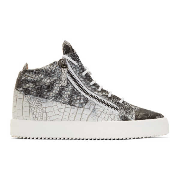 giuseppe crocodile pattern sneakers