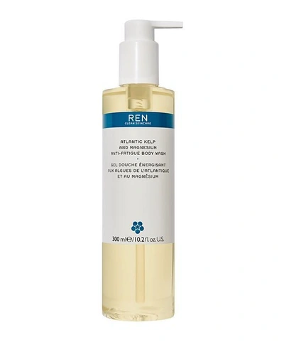 Ren Atlantic Kelp And Magnesium Anti-fatigue Body Wash 300ml In White