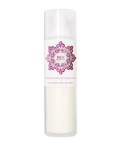 Ren Moroccan Rose Otto Body Lotion 200ml In White