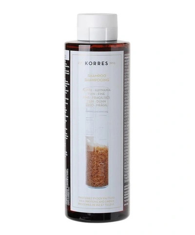 Korres Rice Proteins And Linden Shampoo 250ml In White