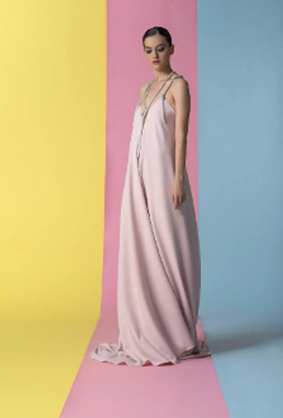 Isabel Sanchis Sleeveless Corentin Evening Gown 86 In Pink