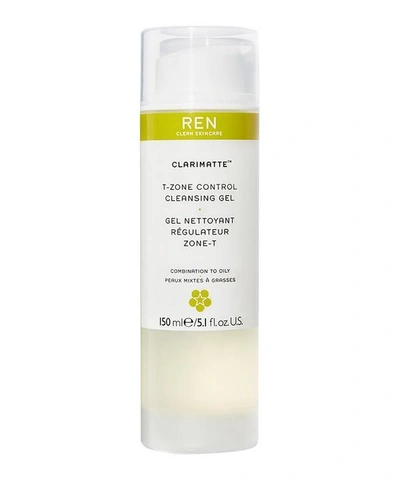 Ren Clarimatte T-zone Control Cleansing Gel 150ml In White