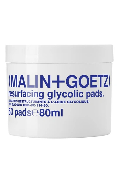 Malin + Goetz Resurfacing Glycolic Pads Pack Of 50 In White