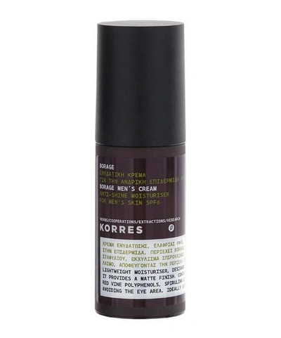 Korres Borage Anti-shine Moisturiser Spf 6 50ml In White