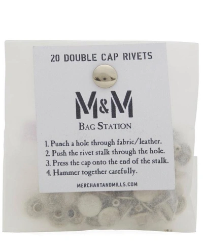 Merchant & Mills Double Cap 9mm Rivets In Silver