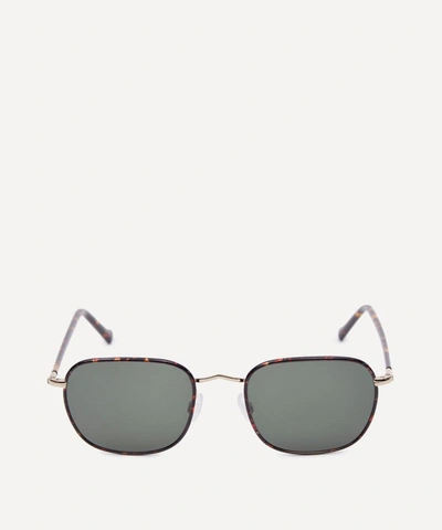 Moscot Schlep Tortoise Sunglasses In Gold-tone