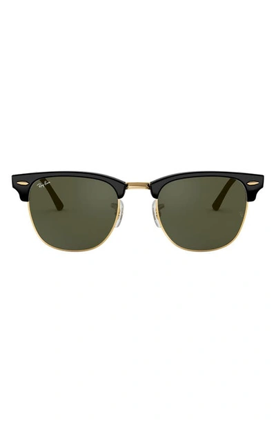 Ray Ban Original Clubmaster Sunglasses In Black