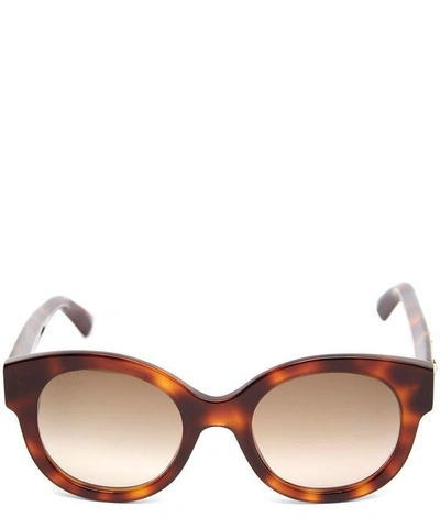Gucci Tortoiseshell Star Sunglasses In Brown