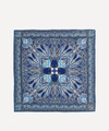 Liberty London Ianthe 70 X 70cm Silk Twill Scarf In Blue