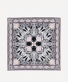 Liberty London Ianthe 70 X 70cm Silk Twill Scarf In Black
