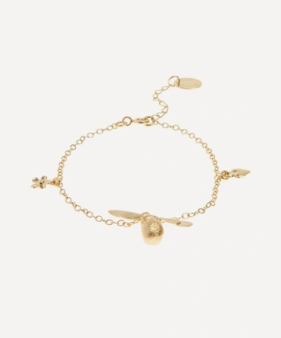 Alex Monroe Gold-plated Baby Bee Charm Bracelet