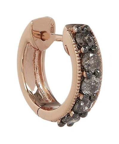 Annoushka 18ct Rose Gold Dusty Diamonds Hoop Earrings