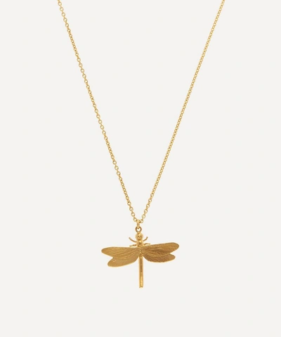 Alex Monroe Gold-plated Dragonfly Pendant Necklace