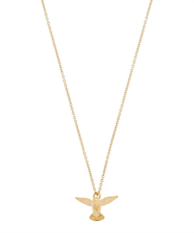 Alex Monroe Hummingbird Necklace In Gold