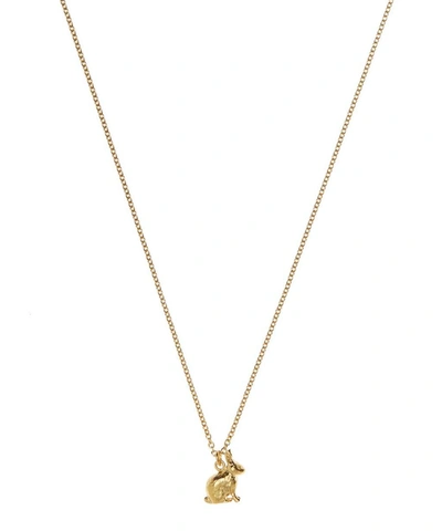 Alex Monroe Gold-plated Sitting Bunny Necklace