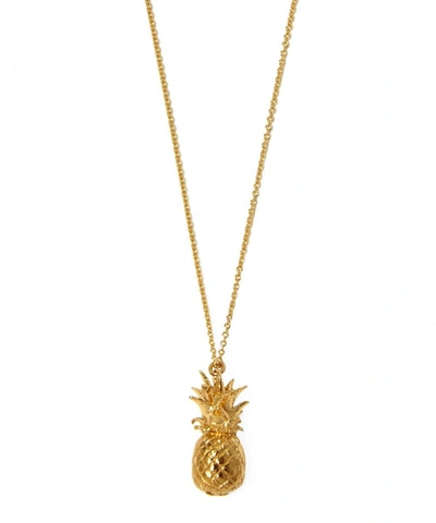 Alex Monroe Gold-plated Pineapple Necklace