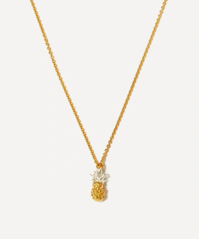 Alex Monroe Gold-plated Baby Pineapple Necklace