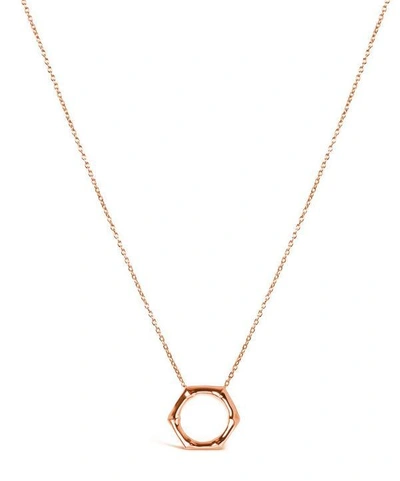 Dinny Hall Rose Gold-plated Bamboo Round Silder Pendant Necklace