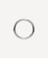 Maria Tash 14ct 8mm Plain Single Hoop Earring In White Gold