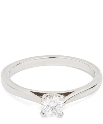 Kojis Platinum Solitaire Diamond Ring