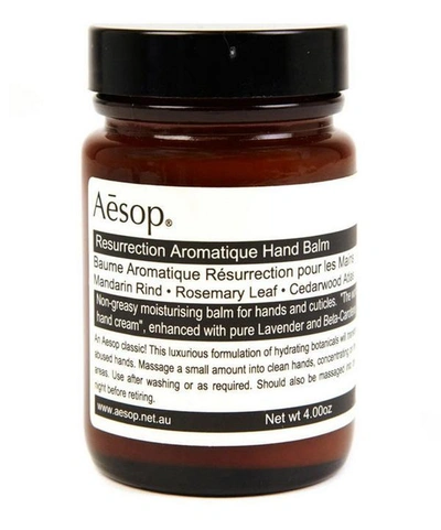 Aesop Resurrection Aromatique Hand Balm 120ml In White