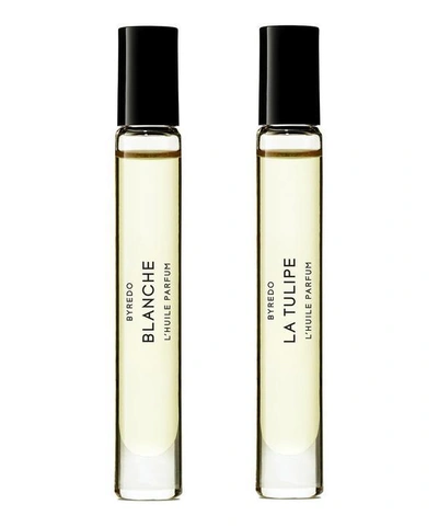 Byredo Limited Edition Blanche And Tulip Roll On Kit In White