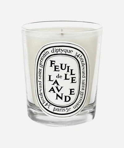 Diptyque Feuille De Lavande Scented Candle 190g In White