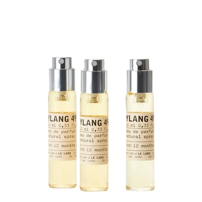 Le Labo Ylang 49 Eau De Parfum Travel Tube Refill 3 X 10ml In White