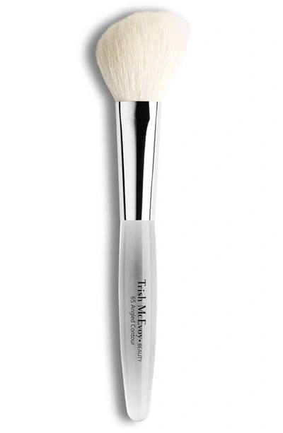 Trish Mcevoy Brush #65, Angled Contour Brush In Silver (silver)