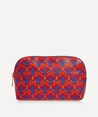 Liberty London Makeup Bag In Iphis Canvas In Red