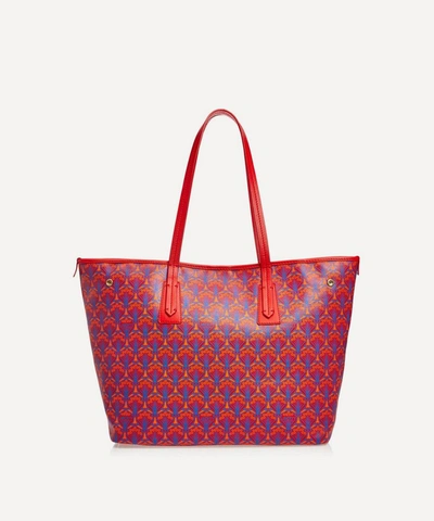 Liberty London Iphis Little Marlborough Tote Bag In Red