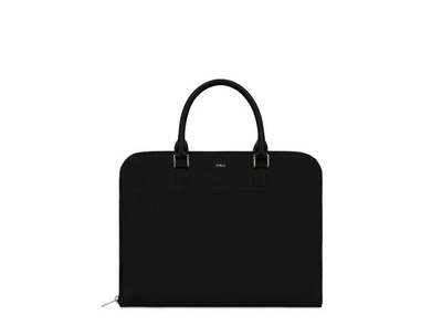 Furla Man Marte Briefcase L Onyx In Onyx-black | ModeSens