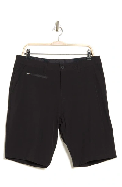 Hawke And Co Hybrid Volley Shorts In Black